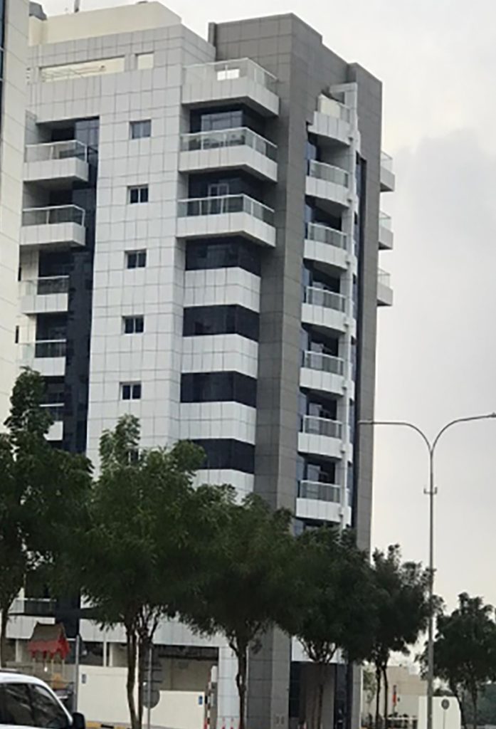 Laguna Building in Jumeirah Village Circle is one of the facilities management clients of Al Thuriah's cleaning and maintenance services company in the UAE