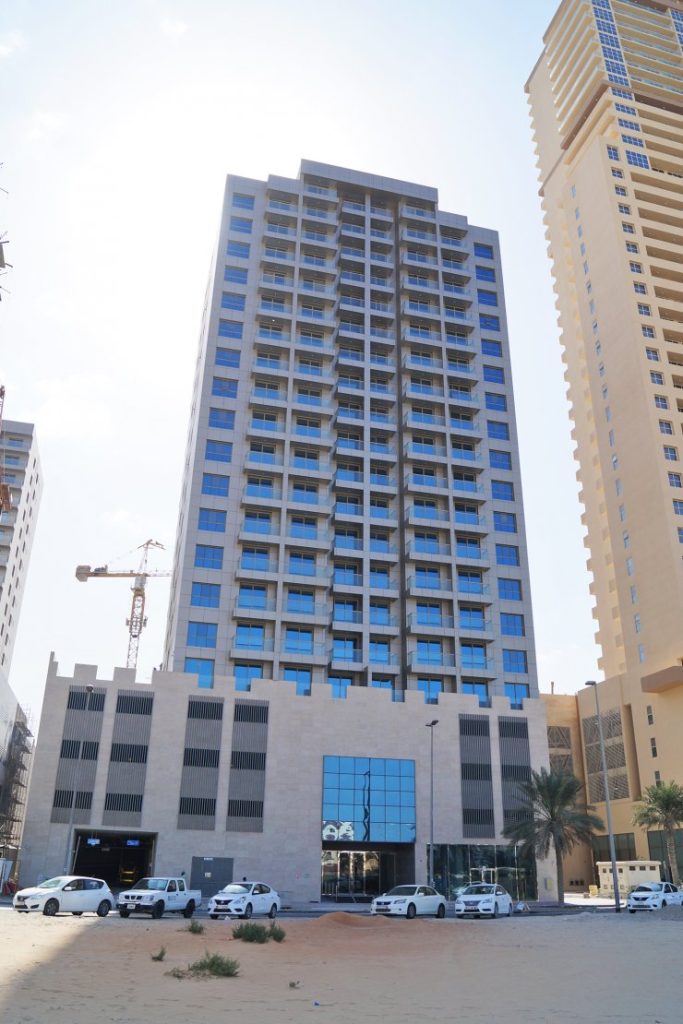 Residence 6 in Jumeirah Village Circle, Dubai is a facilities management client of Al Thuriah's maintenance and cleaning company in UAE